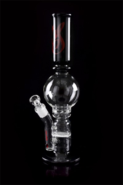 Glasbong "Popeye WS-Line", schwarz, 39 cm hoch