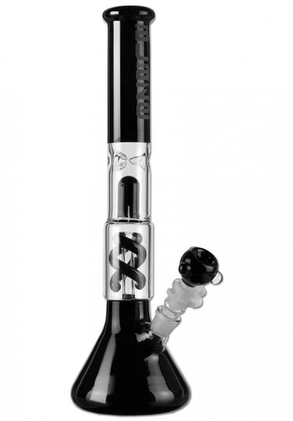 Perkolator-Bong Ice, schwarz,Höhe 42 cm,